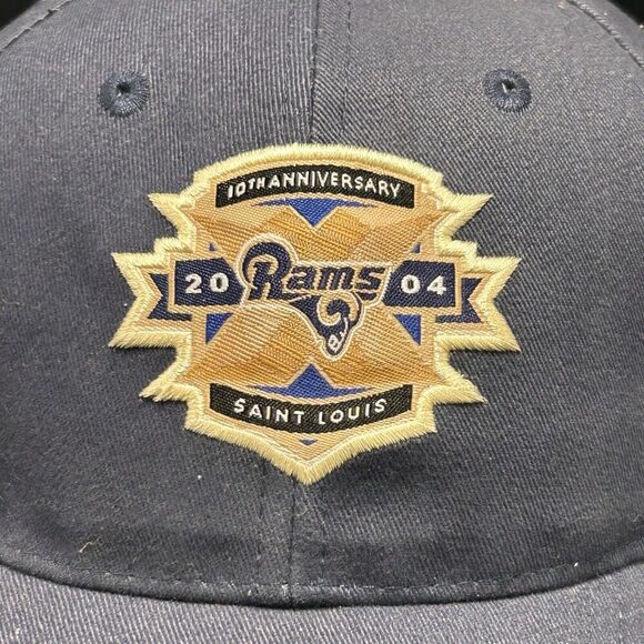 New St Louis Ram's Hat Unisex Adjustable Hook Loop Blue Edward Jones Dome - Picture 3 of 9